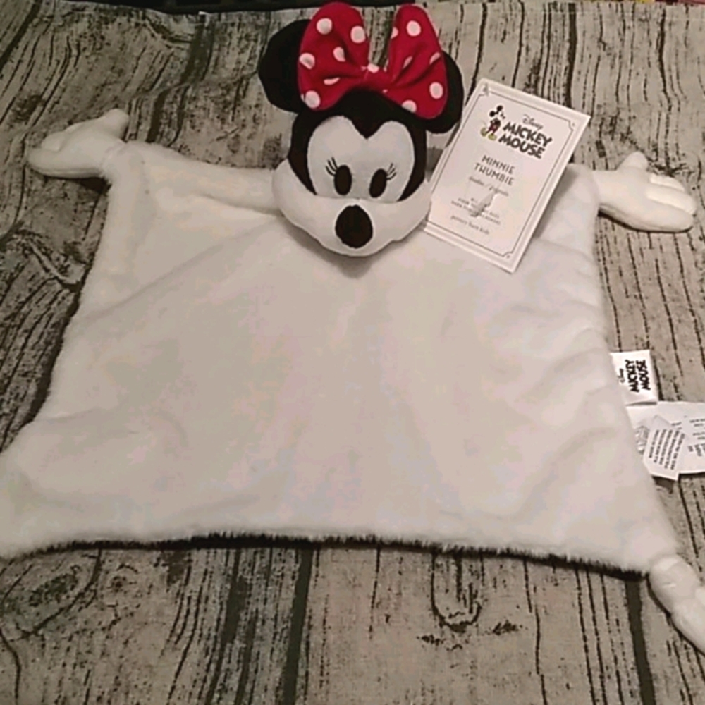 NWT Pottery barn kids Minnie mouse thumbie lovey